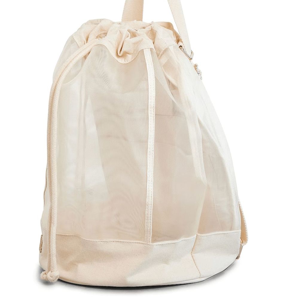 NWT BEIS The High-brid Mesh Backpack in Beige - Picture 2 of 13